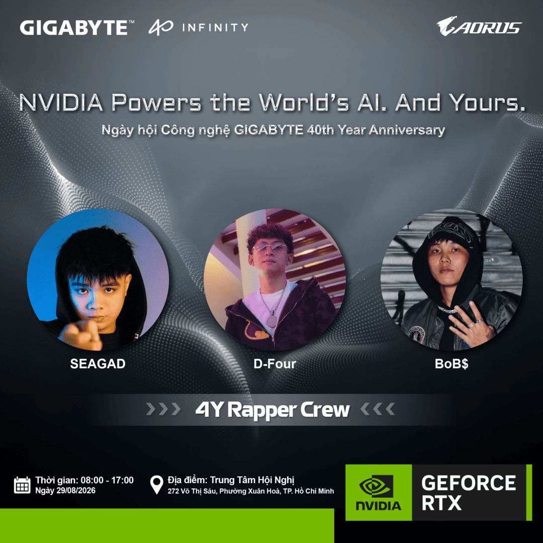 Dàn KOL khách mời của GIGABYTE 40TH EVENT