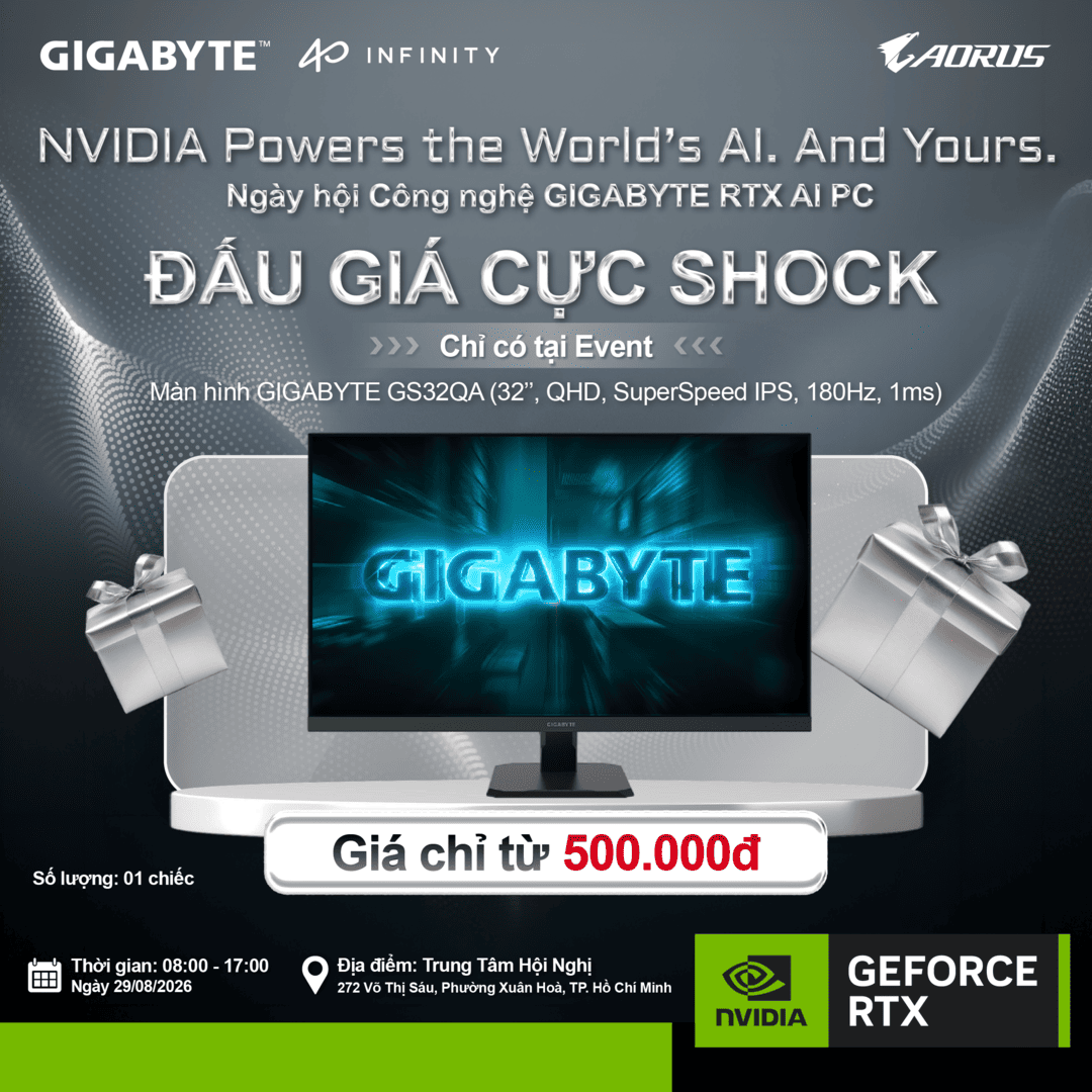Chương trình đấu giá GIGABYTE 40TH EVENT 2
