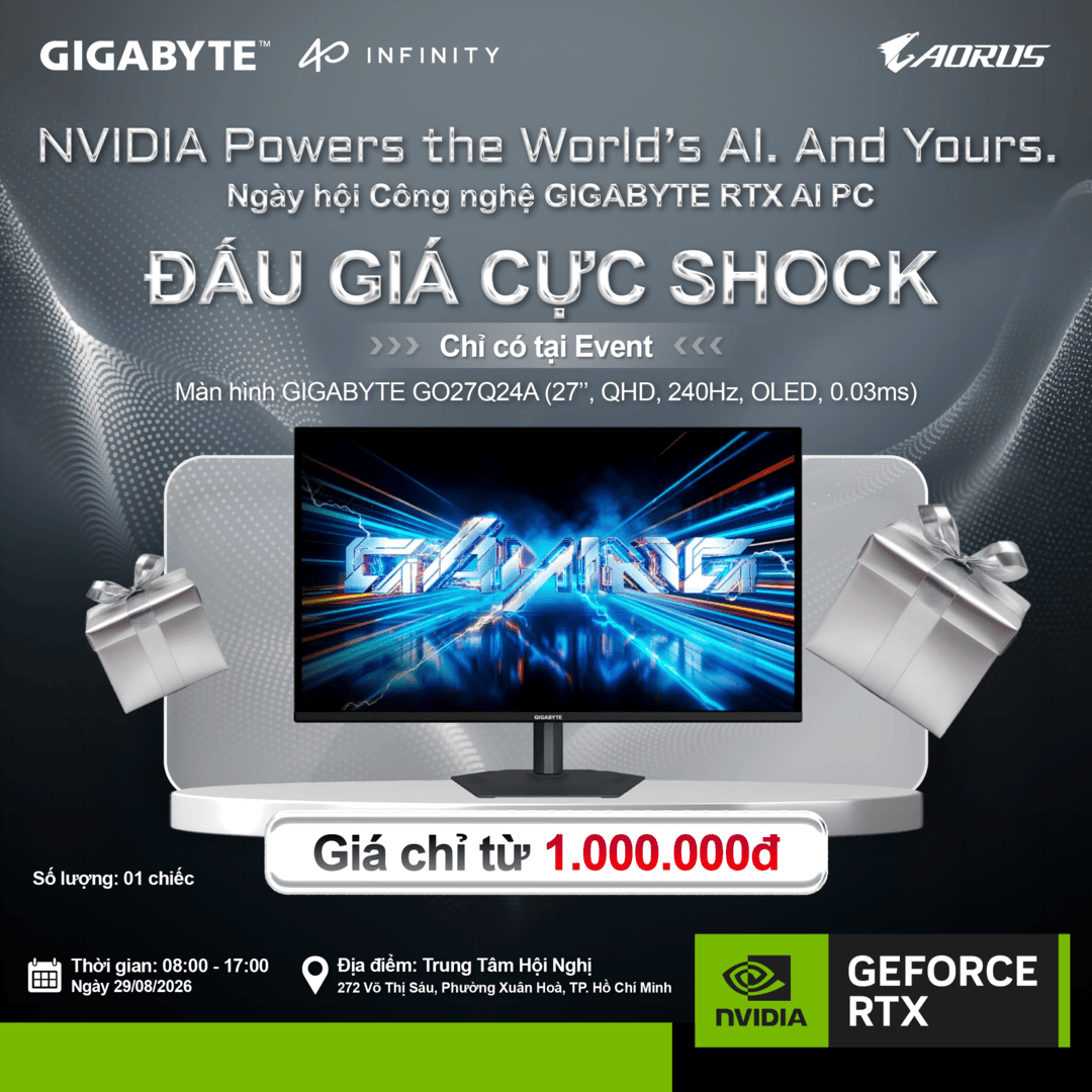 Chương trình đấu giá GIGABYTE 40TH EVENT 3