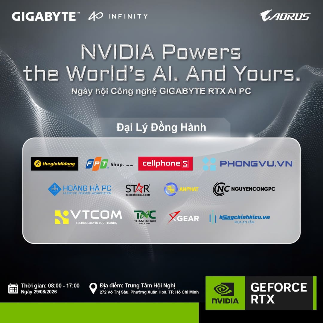 Đối tác đại lý GIGABYTE 40TH EVENT 2