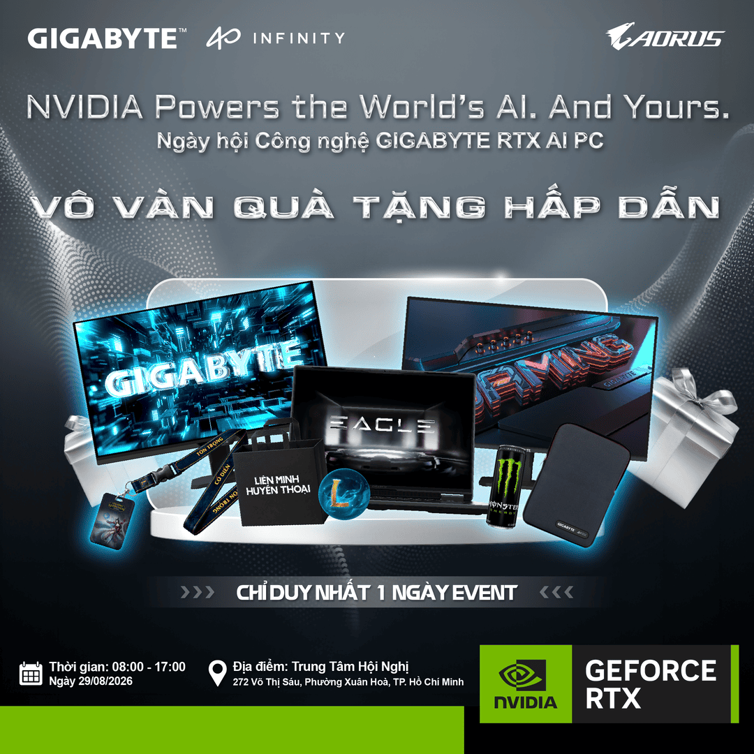 Thông tin quà tặng GIGABYTE 40TH EVENT 4