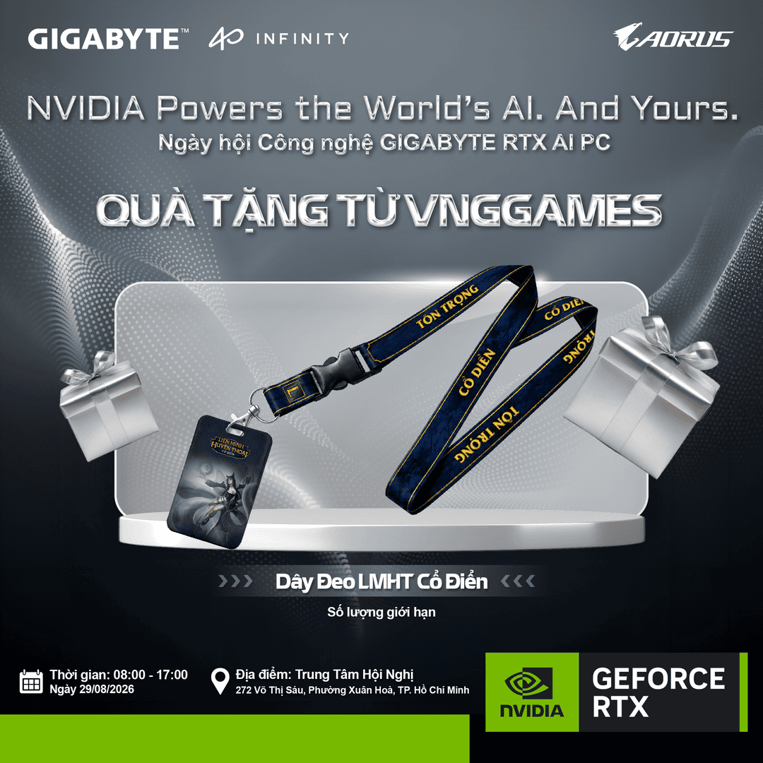 Thông tin quà tặng GIGABYTE 40TH EVENT 7