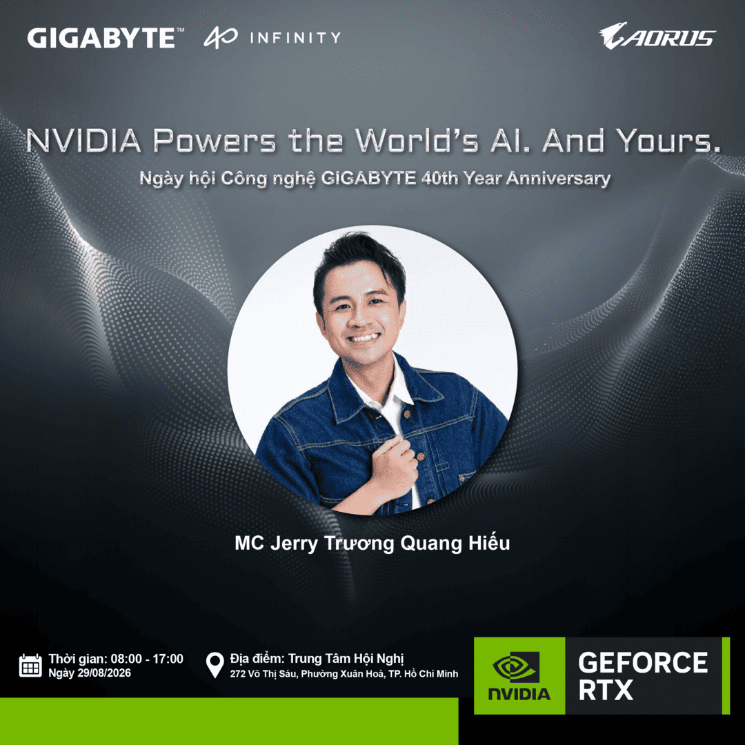 Khách mời MC của GIGABYTE 40TH EVENT